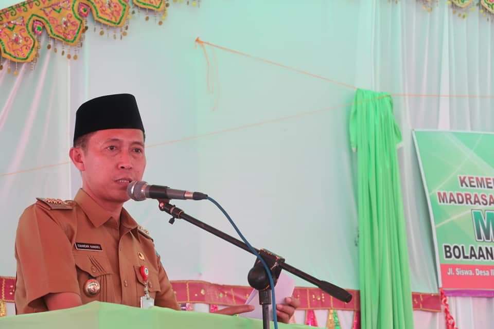 Bupati Hadiri Pengresmian MTs Ilomata