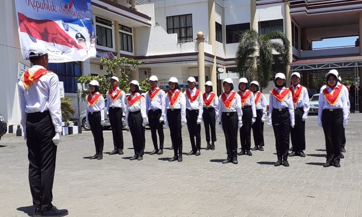 Meriahkan HUT RI Ke 74, DISDIK Bolmong Gelar Lomba PBB Tingkat SMP