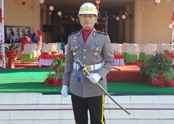 Ini Profil Singkat, Kasat Reskrim Komandan Upacara Penurunan Bendera HUT Proklamasi di Bolmut