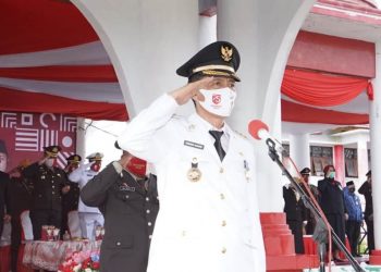 Pemkab Bolsel Gelar Upacara HUT Proklamasi Kemerdekaan RI Ke-75