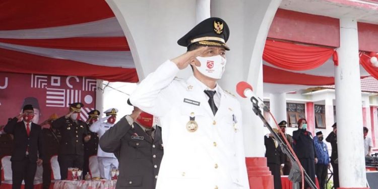 Pemkab Bolsel Gelar Upacara HUT Proklamasi Kemerdekaan RI Ke-75