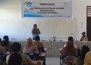 Tingkatkan Mutu Guru, Disdik Bolmong Gelar Workshop