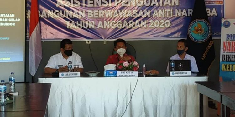 Sekda Sampaikan Materi Asistensi Penguatan Pembangunan Anti Narkoba