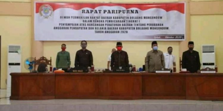 DPRD Bolmong Gelar Rapat Paripurna Tahap I Ranperda APBD-P 2020