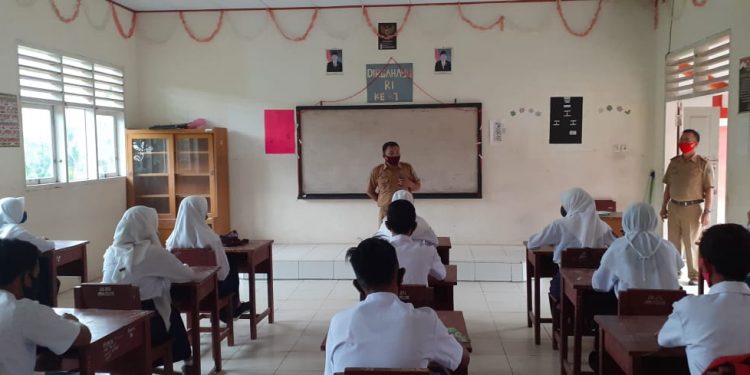 Sekolah di Bolmong Gelar Simulasi KBM Tatap Muka