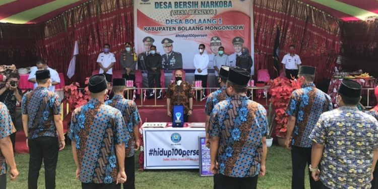 Wabup Hadiri Pencanangan Desa Bersinar Bolaang Satu