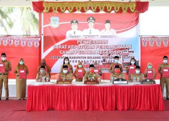 Penerima SK Penempatan CPNS 30 persen Putra Daerah