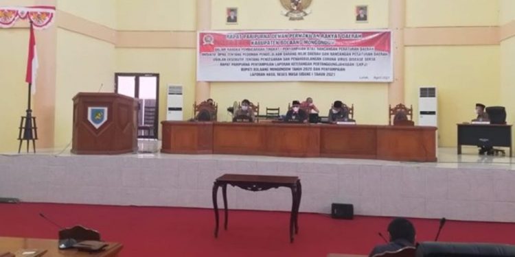 DPRD Bolmong Gelar Rapat Paripurna