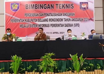 Bimtek Pergeseran dan Penatausahaan Anggaran SIPD 2021 Digelar