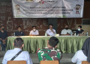 Bawaslu Bolmong Gelar Rapat Evaluasi Pengawasan Penyelenggaraan Pemilu