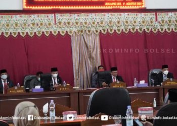 Rapat Paripurna DPRD Bolsel Tentang Persetujuan RPJMD 2021-2026 Digelar