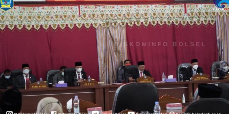 Rapat Paripurna DPRD Bolsel Tentang Persetujuan RPJMD 2021-2026 Digelar