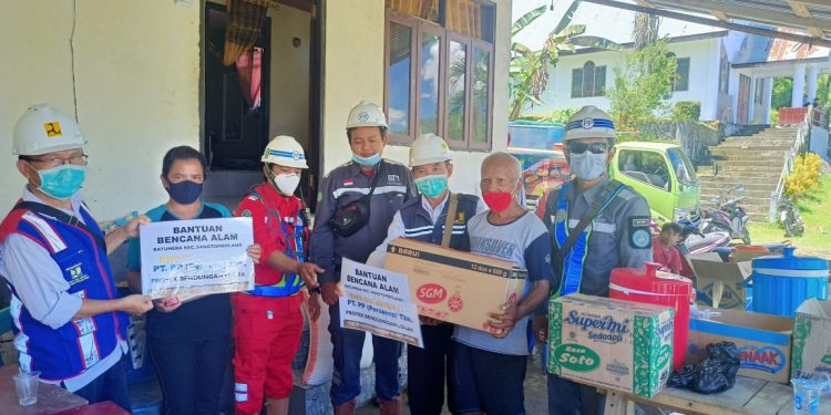 PT. PP Sumbang Bencana Banjir Bandang Batu Merah