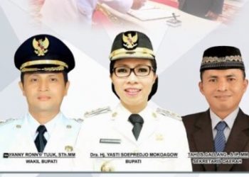 Bupati, Wakil Bupati Dan Sekda Kabupaten Bolaang Mongondow