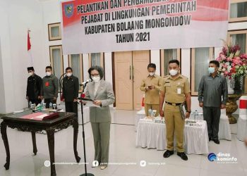 Bupati Yasti Berpesan Dalam Proses Pelantikan Pejabat Bolmong