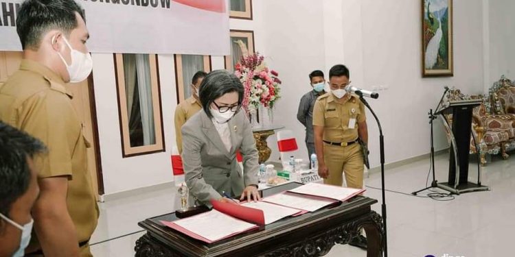 Bupati Yasti Berpesan Dalam Proses Pelantikan Pejabat Bolmong