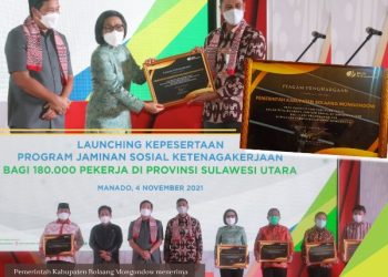 Bupati Yasti Terima Penghargaan Jaminan Sosial BPJS-TK