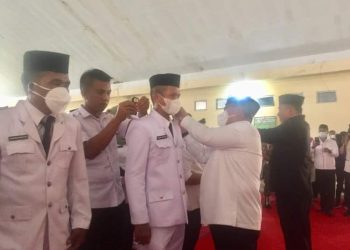 Mantan THL Dinas PUPR Bolmut Ini Resmi Jabat Sangadi Desa Bigo
