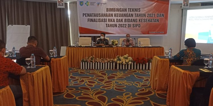 Dinas Kesehatan Bolmong Gelar Bimtek Penatausahaan Keuangan 2021 dan Finalisasi RKA DAK 2022