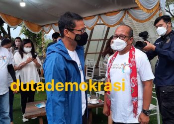 Didepan Komunitas Milenial Parekraf Sulut, Sandiaga Uno Puji Kabupaten Bolmut