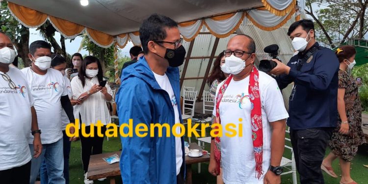 Didepan Komunitas Milenial Parekraf Sulut, Sandiaga Uno Puji Kabupaten Bolmut