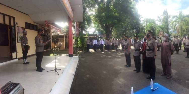 Kapolres Pimpin Sertijab Wakapolres Dan Kabag Ops Polres Bolmut