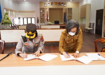 Yasti Serahkan Aset dan Dana Hibah ke Polres Bolmong