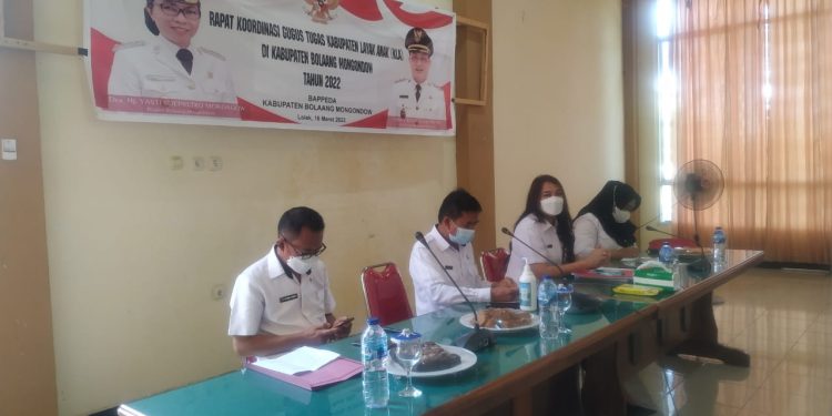 Pemkab Bolmong Laksanakan Rakor Gugus Tugas Kabupaten Layak Anak