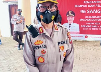 Kapolres Bolmong: Jaga Keamanan, Jangan  Ada Eforia Perayaan Berlebihan dari Sangadi