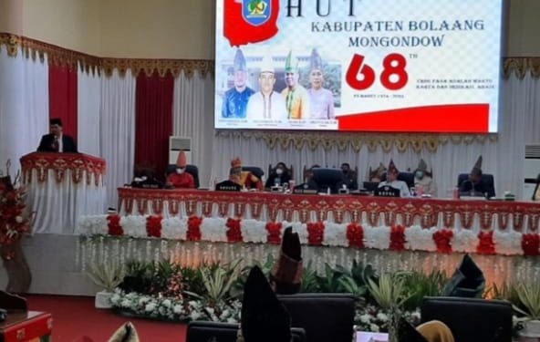 DPRD Bolmong Gelar Paripurna Istimewa HUT Kabupaten Bolmong ke-68