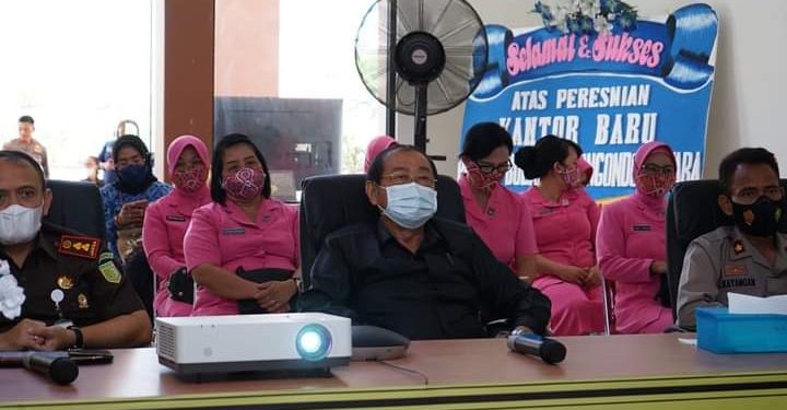 Pesan Ketua DPRD Frangky Chendra di Peresmian Gedung Mapolres Bolmut