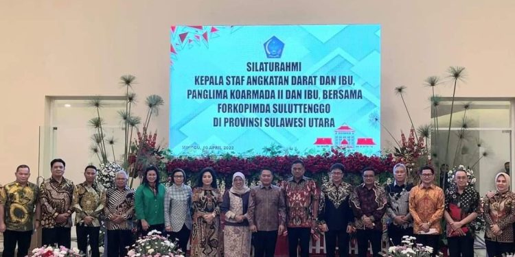 Bupati Yasti Hadiri Silahturahmi KASAD Jendral TNI bersama Forkopimda Sulutenggo di Manado