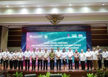 Sekda Tahlis Galang Hadiri High Level Meeting TPID dan TP2DD Sulut 2022