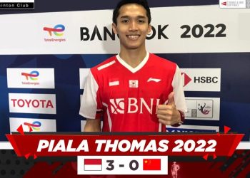 Kalahkan China 3-0, Indonesia Melaju Ke Semi Final