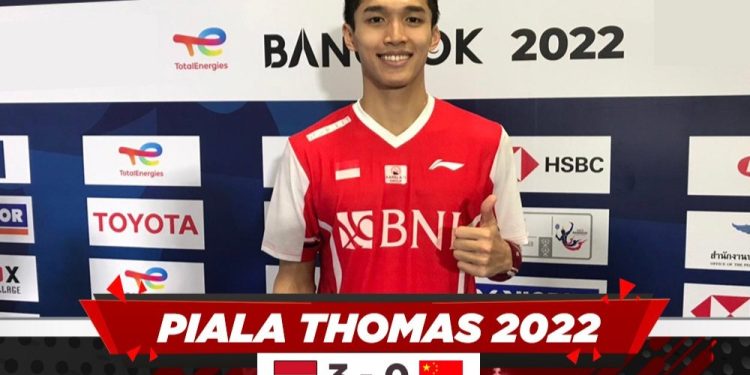 Kalahkan China 3-0, Indonesia Melaju Ke Semi Final