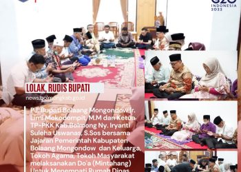 Pj Bupati Bolmong Limi Mokodompit Gelar Doa Bersama di Rumah Dinas Bupati Sebelum Ditempati