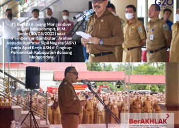 Pj Bupati Limi Mokodompit Pimpin Apel Kerja Perdana