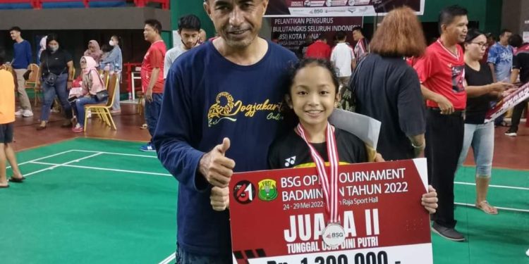Profil Mutmainah Rahman Pebulu Tangkis Anak Usia Dini di Turnamen BSG Manado