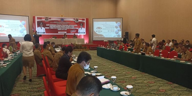 Pemda Bolmong Ikuti Rapat Koordinasi Percepatan Penetapan Revisi RTRW Provinsi Sulut