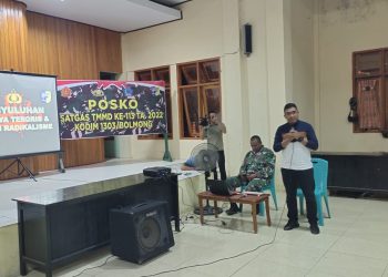 Gelar Sosialiasi, Polres Bolmut Dan Satgas TMMD Kodim Bolmong Ingatkan Bahaya Paham Radikalisme