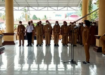 Pimpin Apel Kerja Perdana, Bupati Yasti: Tingkatkan Pelayanan Kepada Masyarakat