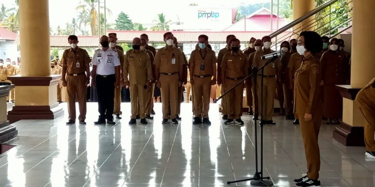 Pimpin Apel Kerja Perdana, Bupati Yasti: Tingkatkan Pelayanan Kepada Masyarakat