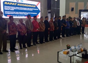 Wakili Bupati Yasti, Sekda Tahlis Hadiri Rapat Koordinasi Pengawasan Intern Keuangan dan Pembangunan Tingkat Provinsi Sulawesi Utara