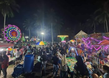 Berbagai Wahana di Pasar Malam Pantai Batu Pinagut, Disambut Antusias Masyarakat