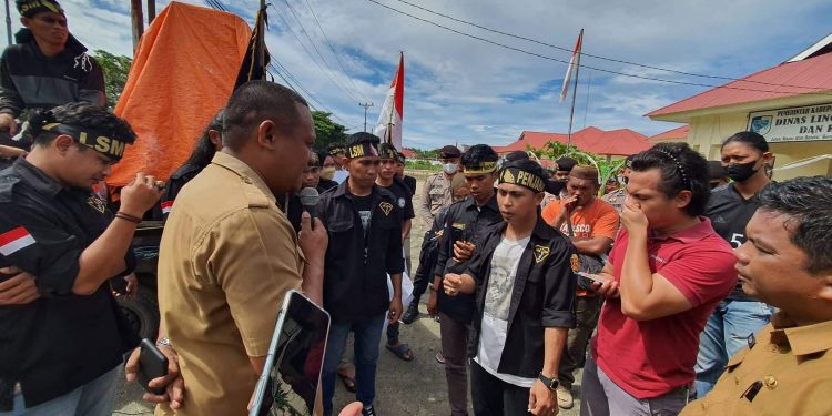 LSM Penjara dan GM 351 Bolmut Tolak Aktifitas Tambang Kilometer Tujuh Di Desa Inomunga