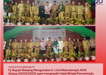 Hadiri Halal Bi Halal di Kecamatan Poigar, Pj Bupati Limi Ingatkan Masyarakat tentang Berita Hoaks