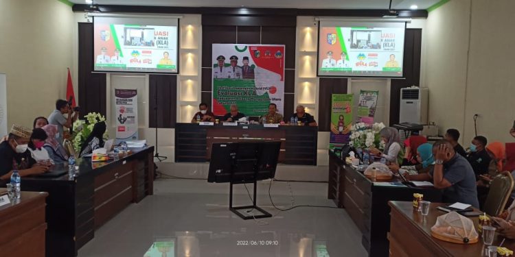 Melalui Zoom Meeting, Bolmut Dinilai Tim Verifikasi Kabupaten Layak Anak