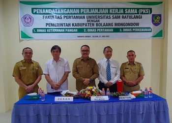 Demi Pengembangan Sektor Pertanian, Pemkab Bolmong Kerjasama dengan Faperta Unsrat