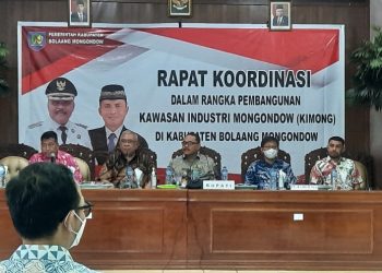 Pj Bupati Limi Mokodompit Pimpin Rakor Bersama Pihak Pengembang Kawasan Industri Mongondow