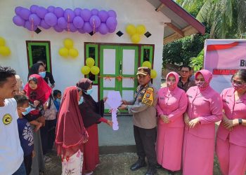 Begini Tampak Rumah Warga Bolangitang Barat Yang di Sulap Kapolres Bolmut